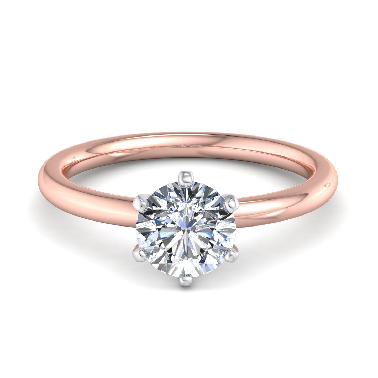 Ilana 6 Prong Solitaire Ring with Moissanite (7398454034616)