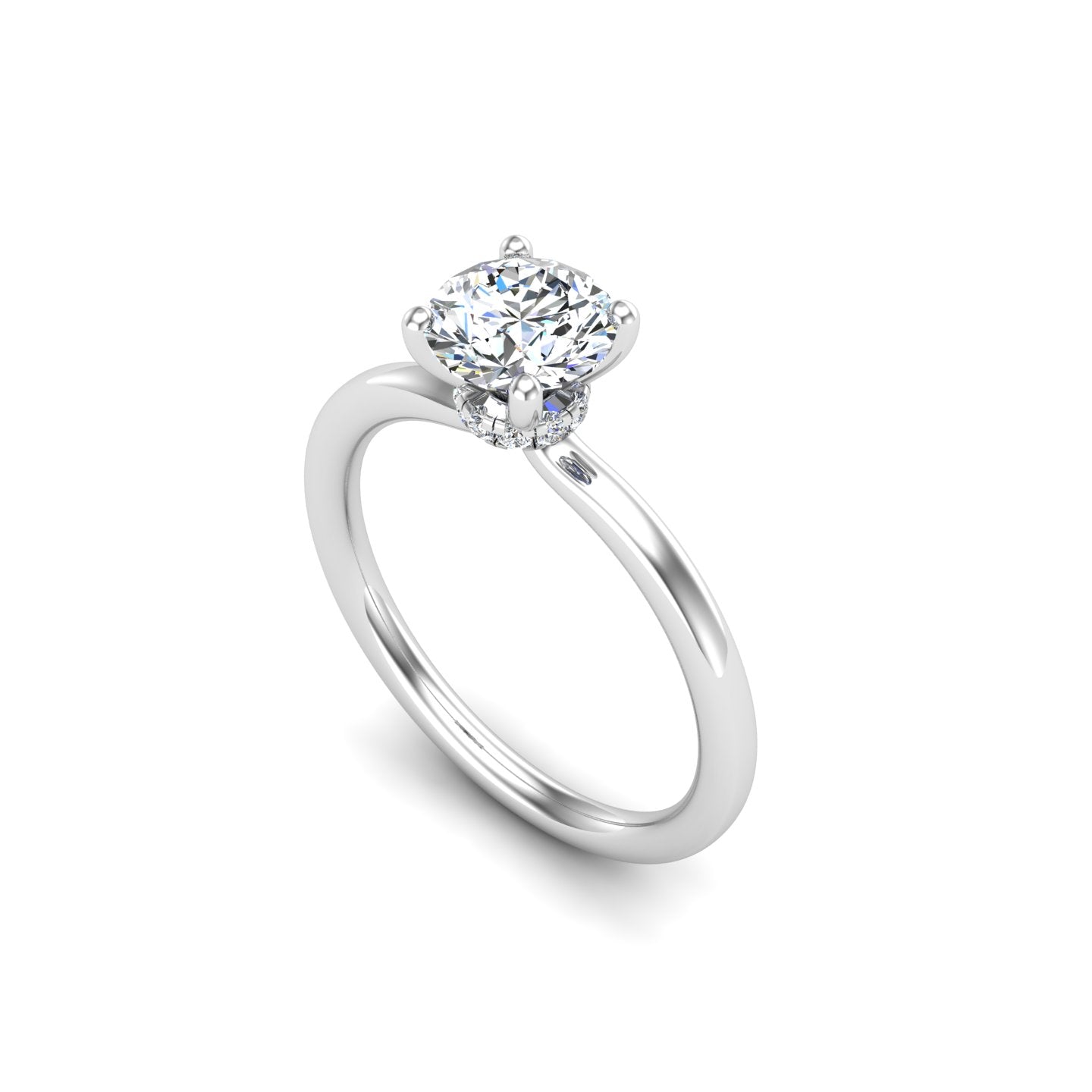 Sienna Solitaire Engagement Ring with Moissanite (7344651763896)