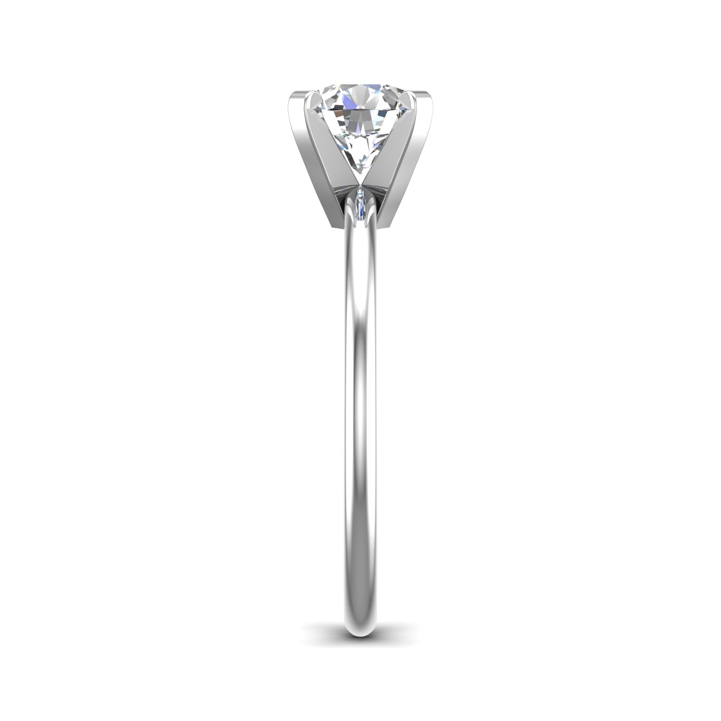 Kinley 4 Prong Solitaire Engagement Ring with Moissanite (7288517329080)