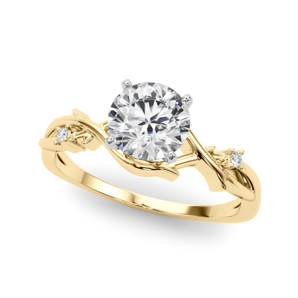 Vine Nature Inspired Engagement Ring with Moissanite (7312972546232)