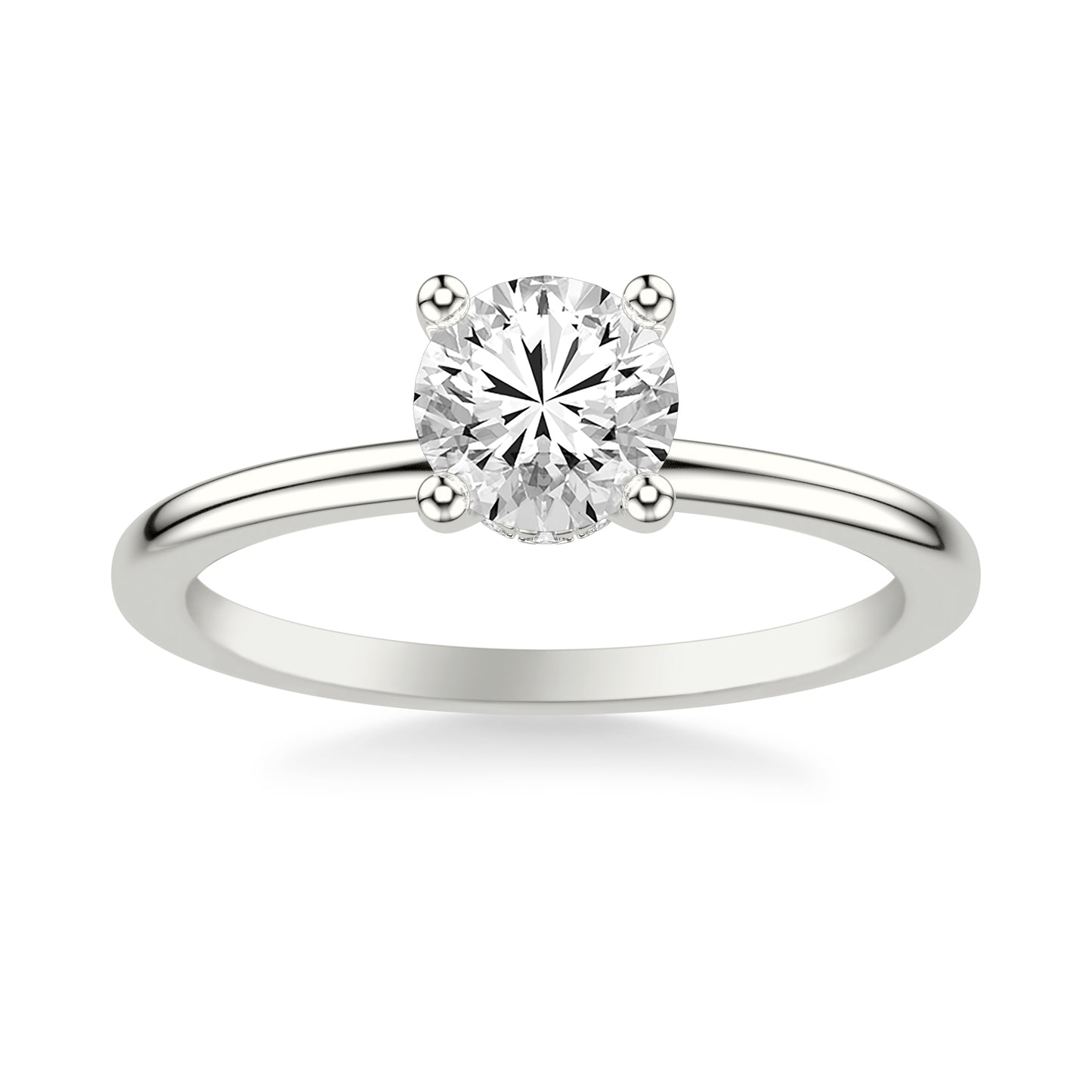 Shannon Diamond Collar Engagement Ring with Moissanite (7352253579448)