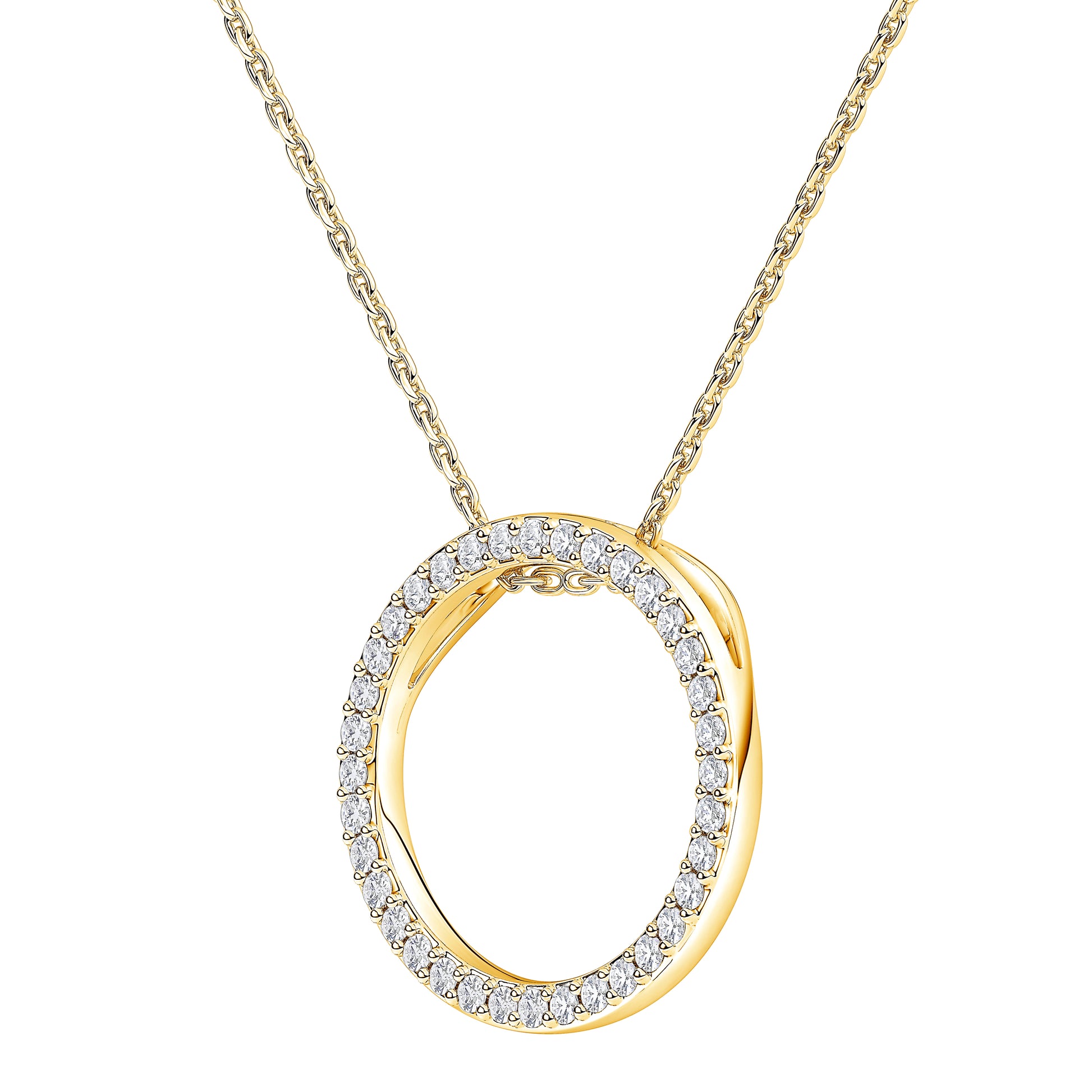 Petite Circular Diamond Pendant (7355629764792)