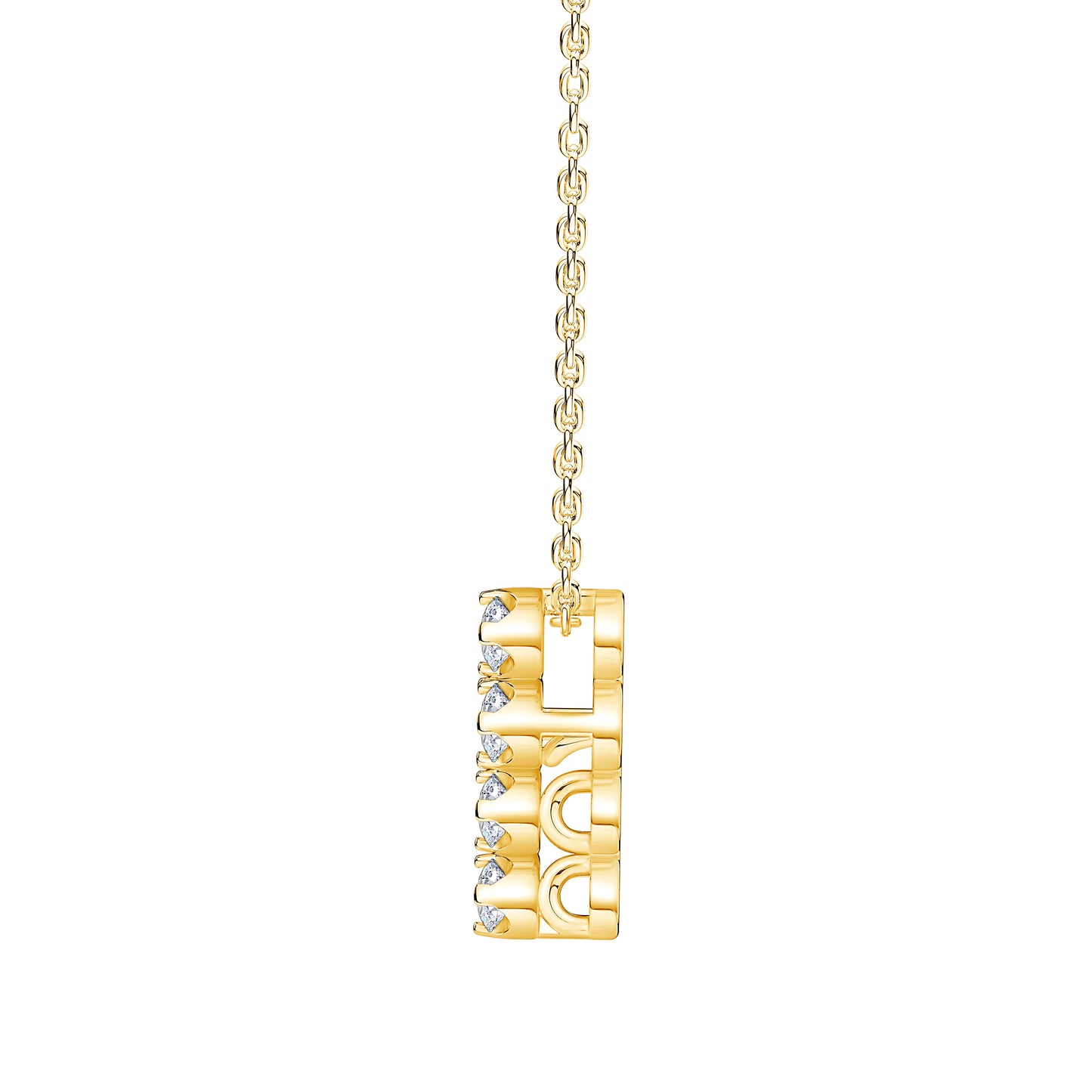 Petite Lab Diamond Cross Pendant (7355651948728)