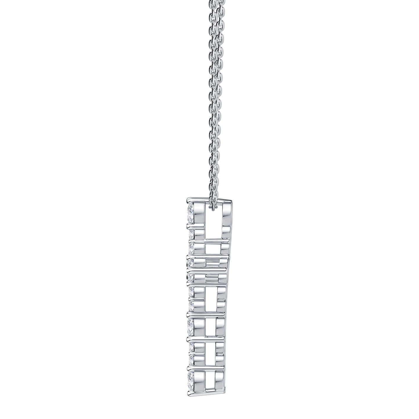 Modern Cross Lab Diamond Pendant (7355702542520)