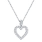 Petite Heart Lab Diamond Pendant (7355737669816)