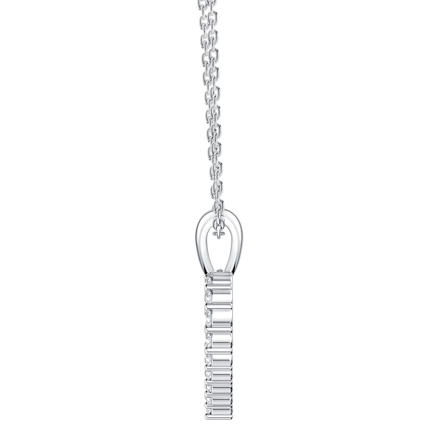 Petite Heart Lab Diamond Pendant (7355737669816)