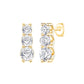 Three-Stone Graduated Lab Diamond Drop Earring (7356372091064)