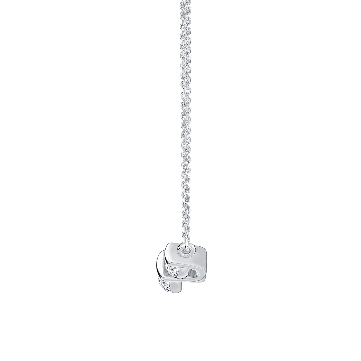 Three-stone Bar Set Lab Diamond Pendant (1.00ct tw) (7355957870776)