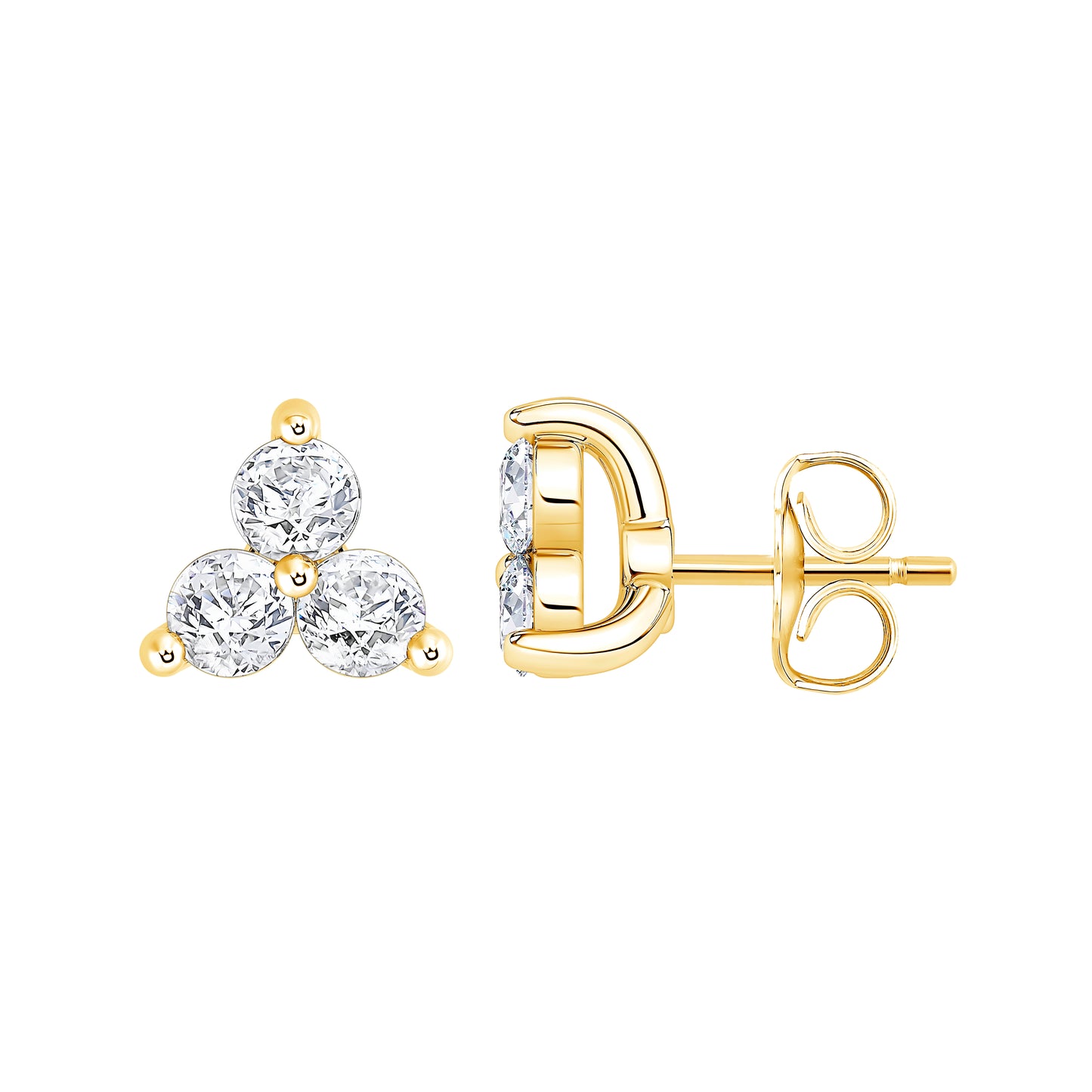 Trio Lab Diamond Stud Earring (7356422193336)