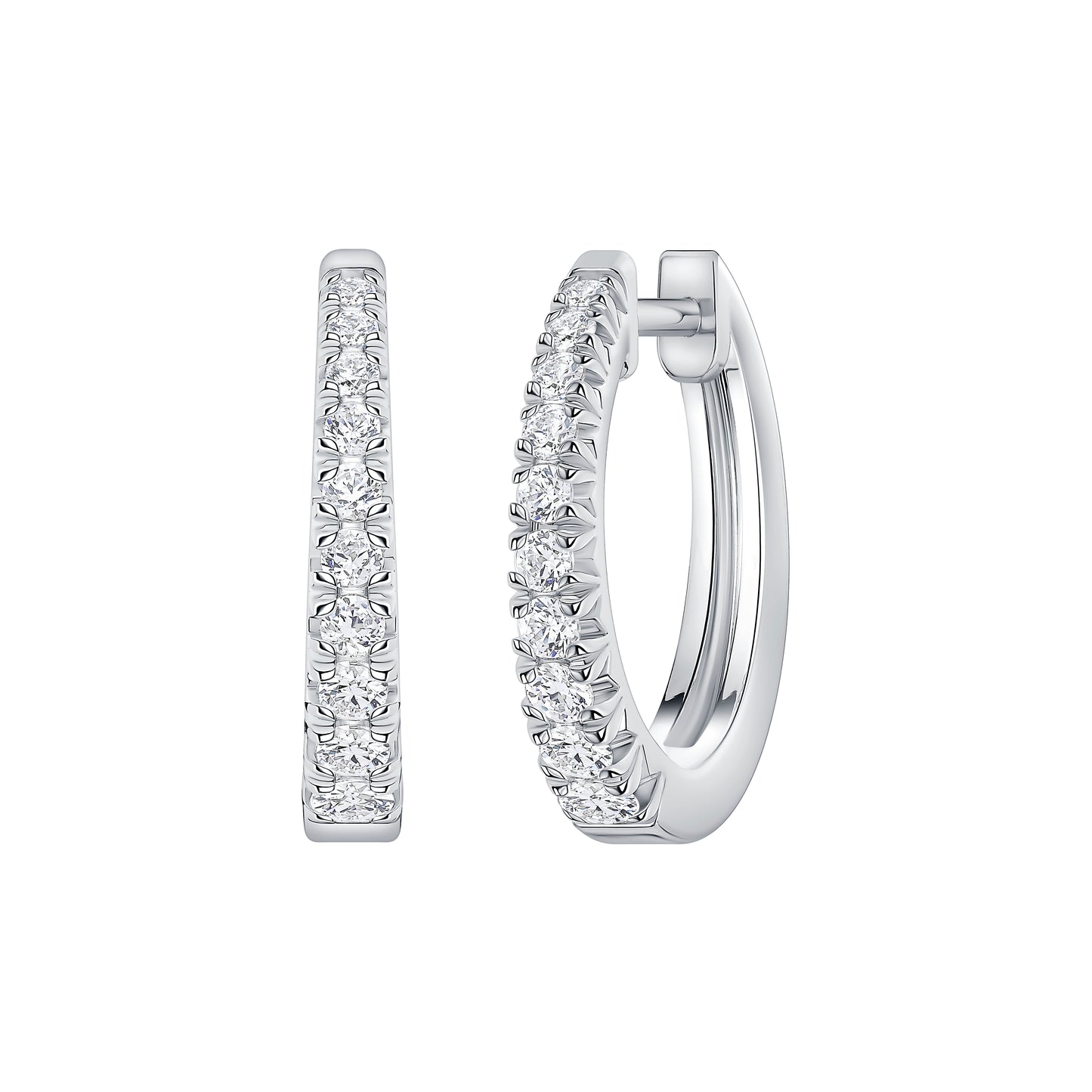 Graduated Lab Diamond Hoops (.25ct tw) (7356442280120)