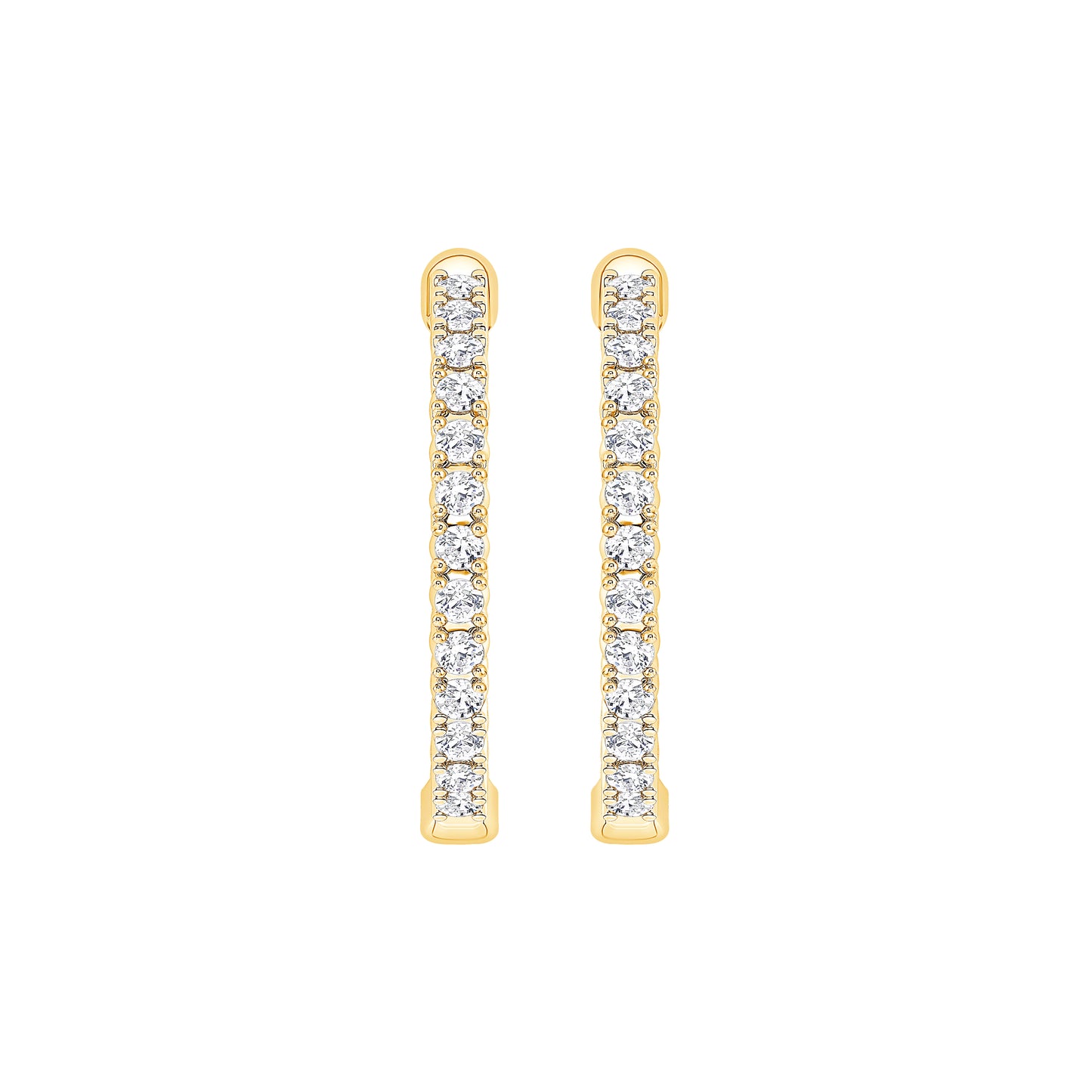 Petite Inside-Out Lab Diamond Hoop (.50 ct tw) (7356506046648)