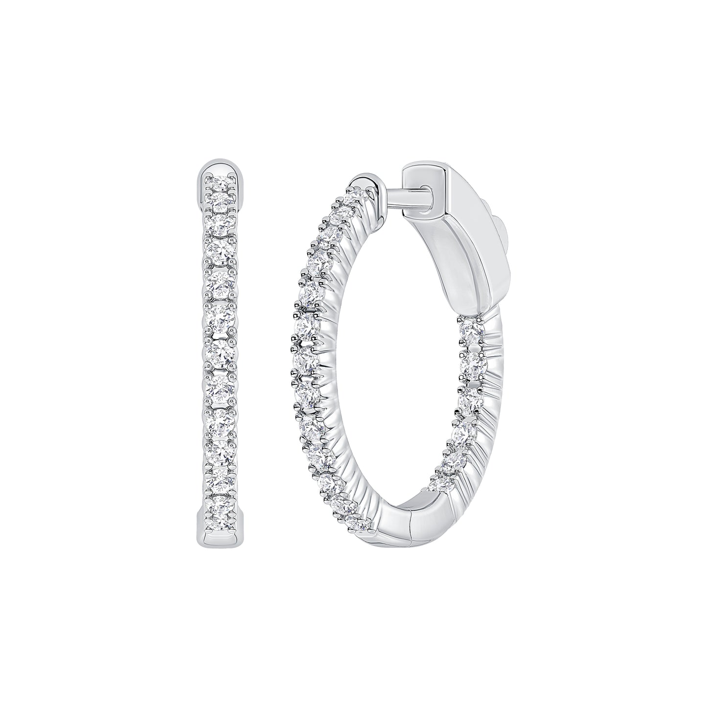 Petite Inside-Out Lab Diamond Hoop (.50 ct tw) (7356506046648)