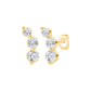 Graduated Three-Stone Lab Diamond Drop Earrings (.50 ct tw) (7356565913784)