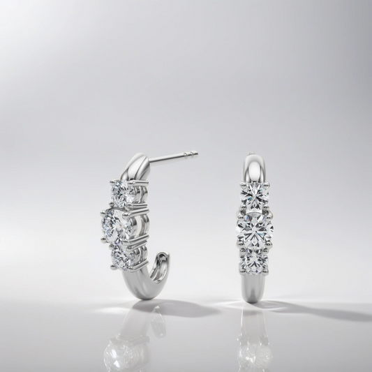 Trio Lab Diamond Earrings (7201705492664)