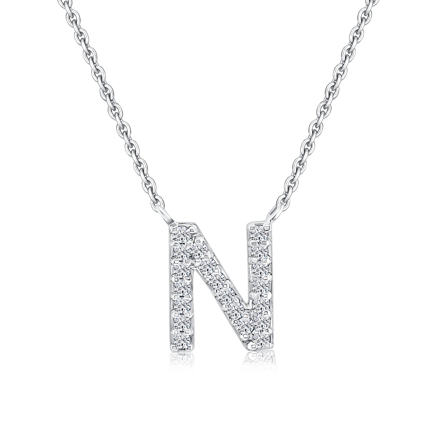 Initial Lab Diamond Pendant (7356171878584)