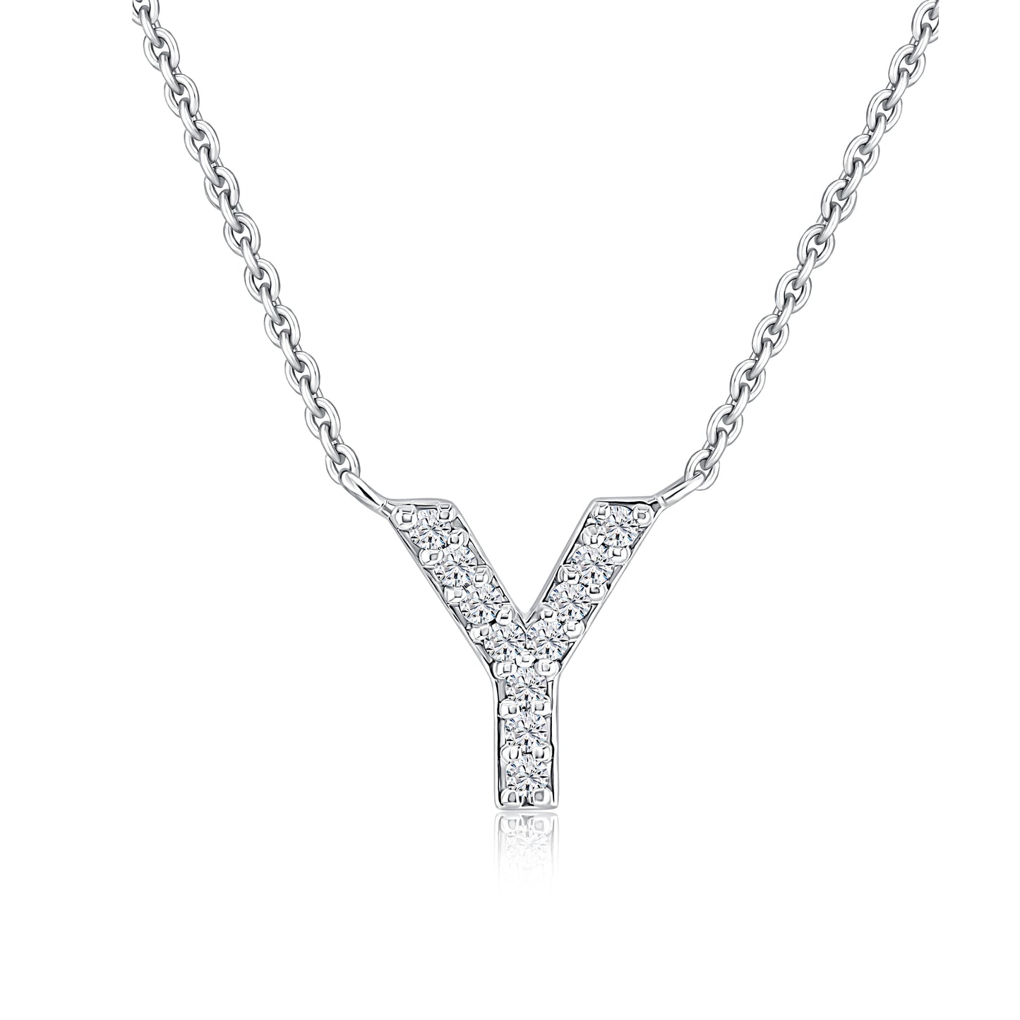 Initial Lab Diamond Pendant (7356171878584)