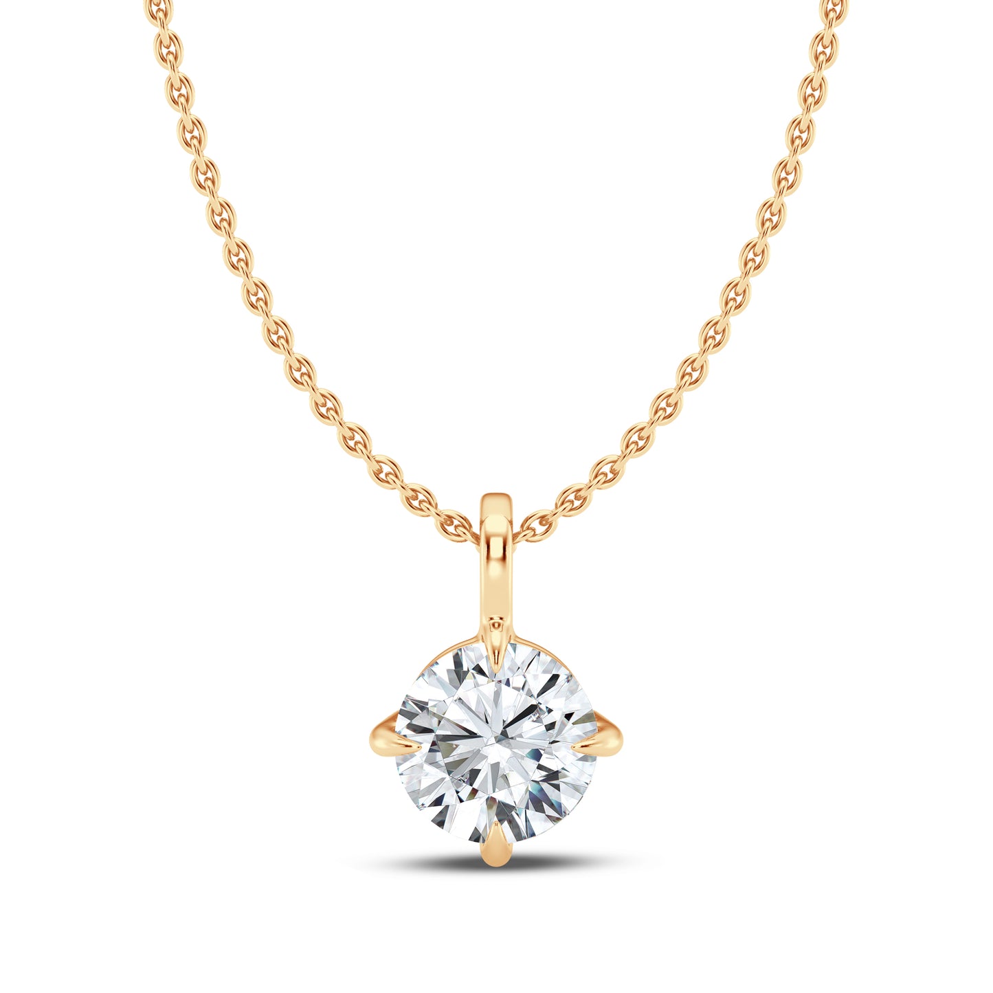 Classic Compass Set Diamond Solitaire Pendant (7356796928184)