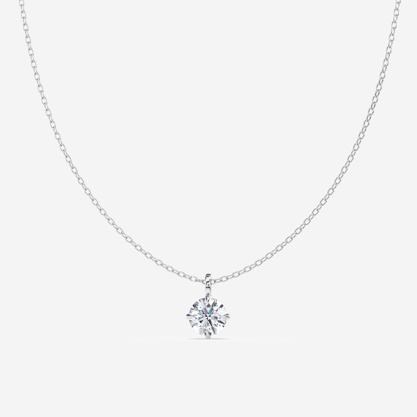 Classic Compass Set Diamond Solitaire Pendant (7356796928184)