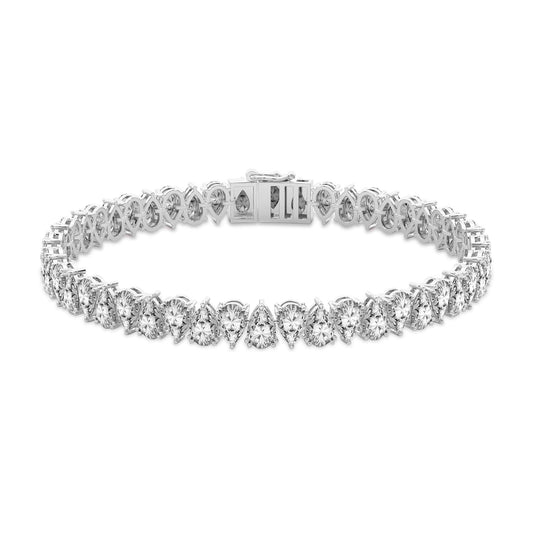 North-South Pear Lab Diamond Bracelet (7451164082360)