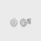 Petite Lab Diamond Halo Stud Earrings (.33ct tw)
