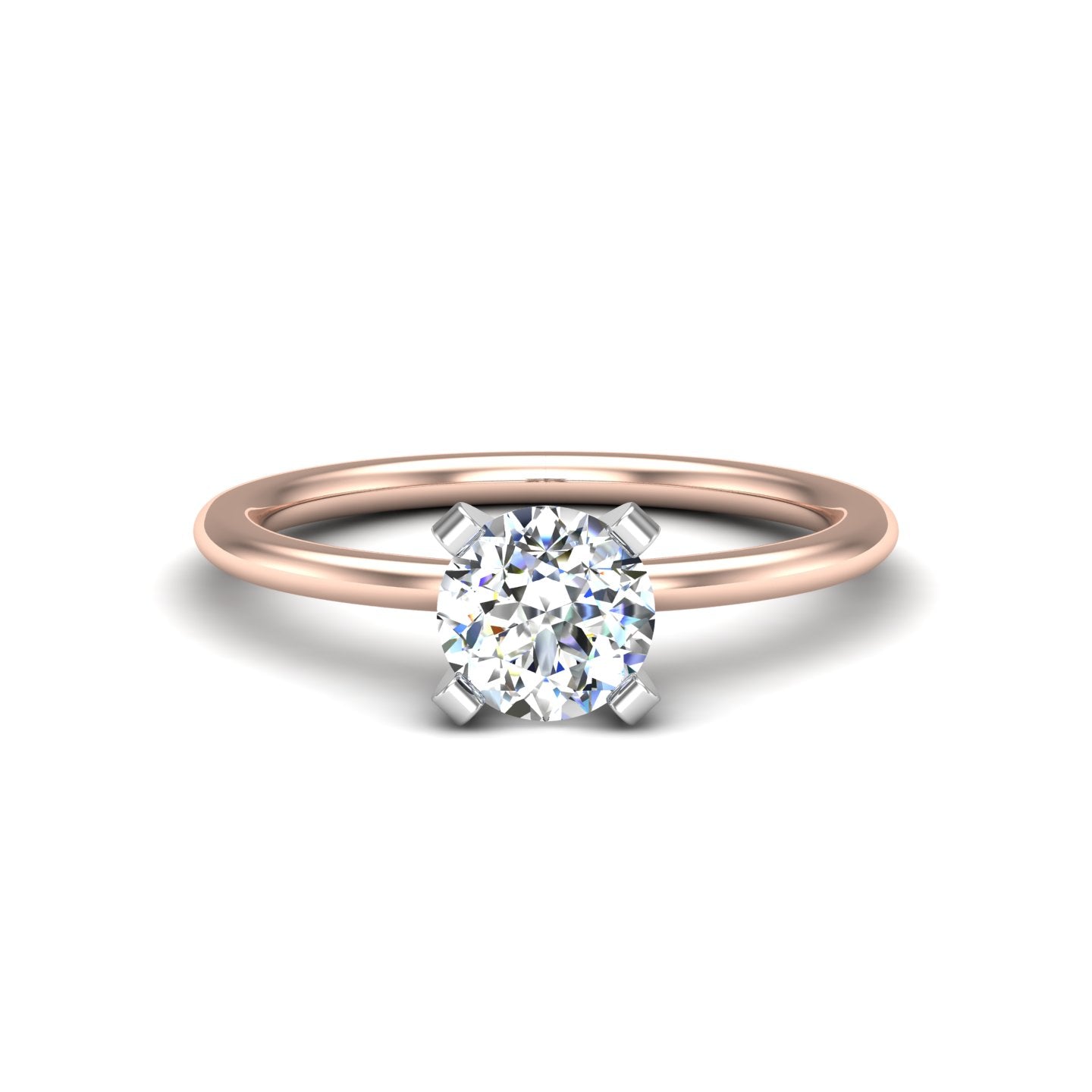 Kinley 4 Prong Solitaire Engagement Ring with Moissanite (7288517329080)
