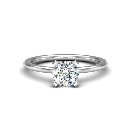 Kinley 4 Prong Solitaire Engagement Ring with Moissanite (7288517329080)