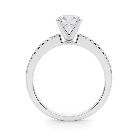 Maddison Pavé Diamond Engagement Ring with Moissanite (7285395685560)