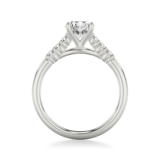 Elizabeth Diamond Engagement Ring with Moissanite (7283137937592)