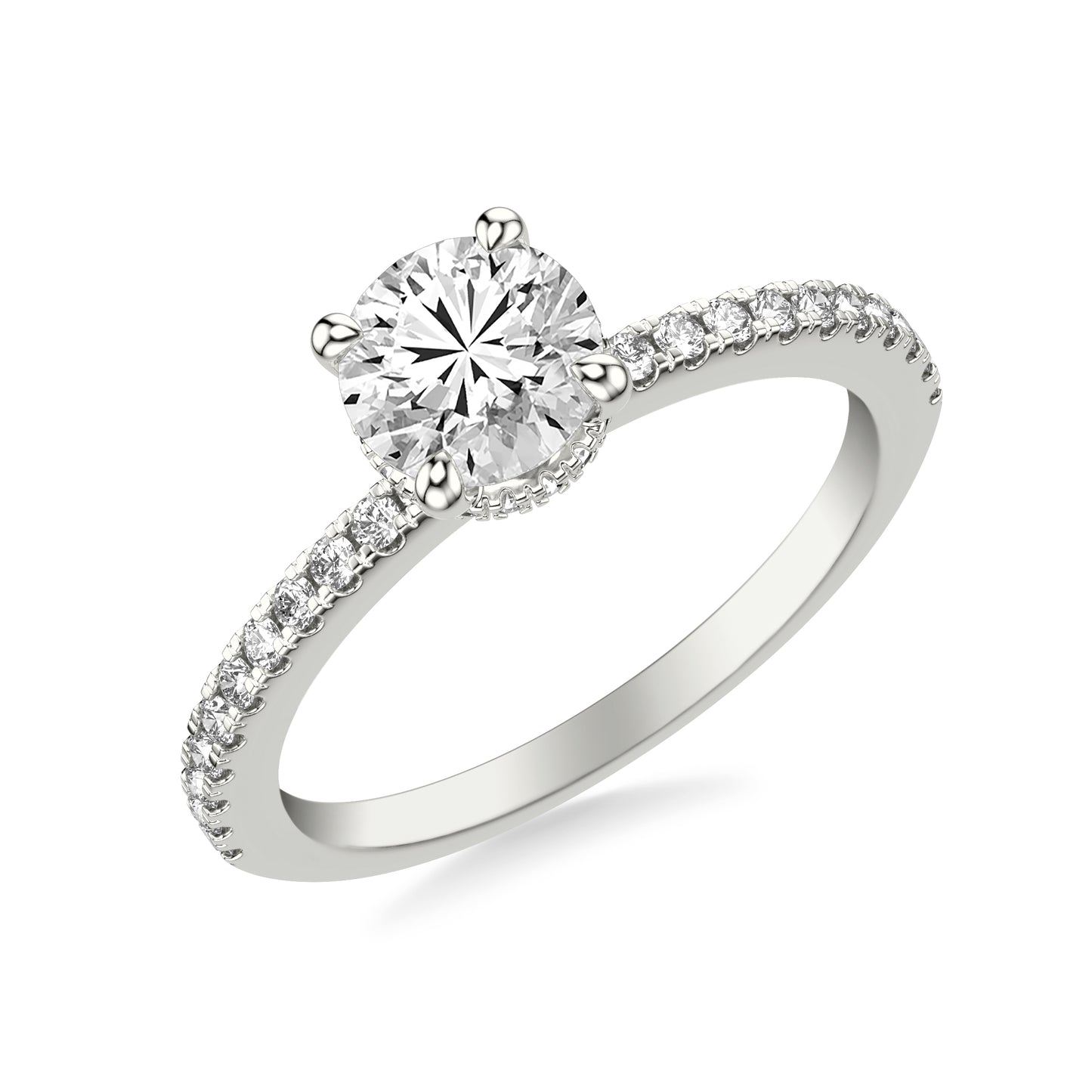 Angela Diamond Engagement Ring with Moissanite (7283148685496)