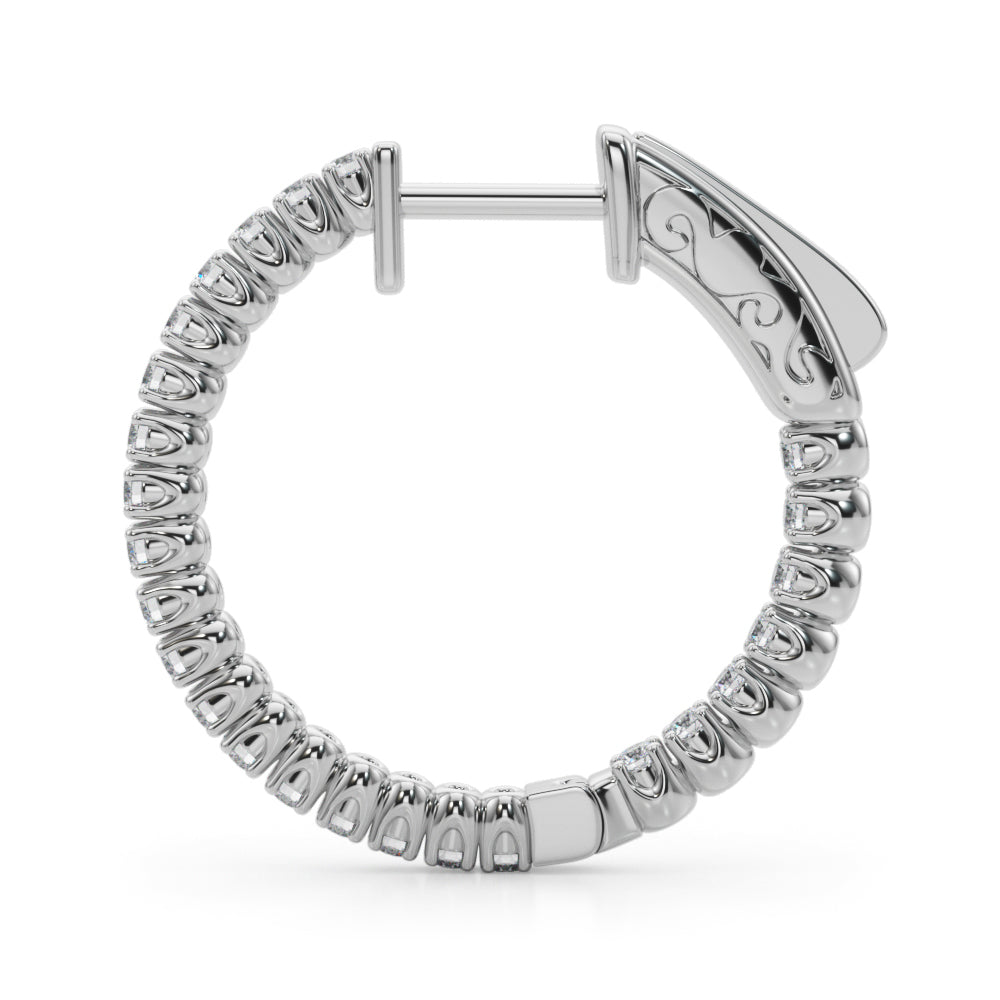 Classic Inside-Out Pavé Hoop Earrings (7196795568312)