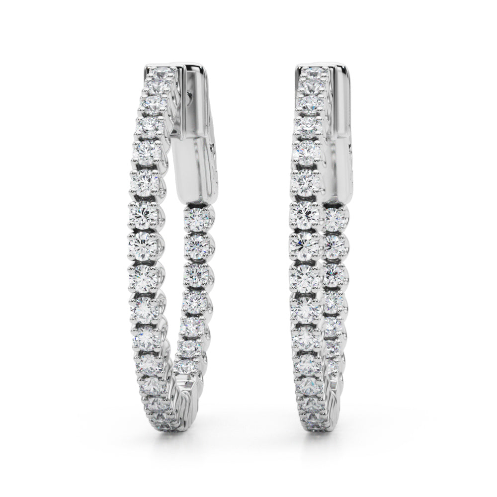 Classic Inside-Out Pavé Hoop Earrings (7196795568312)