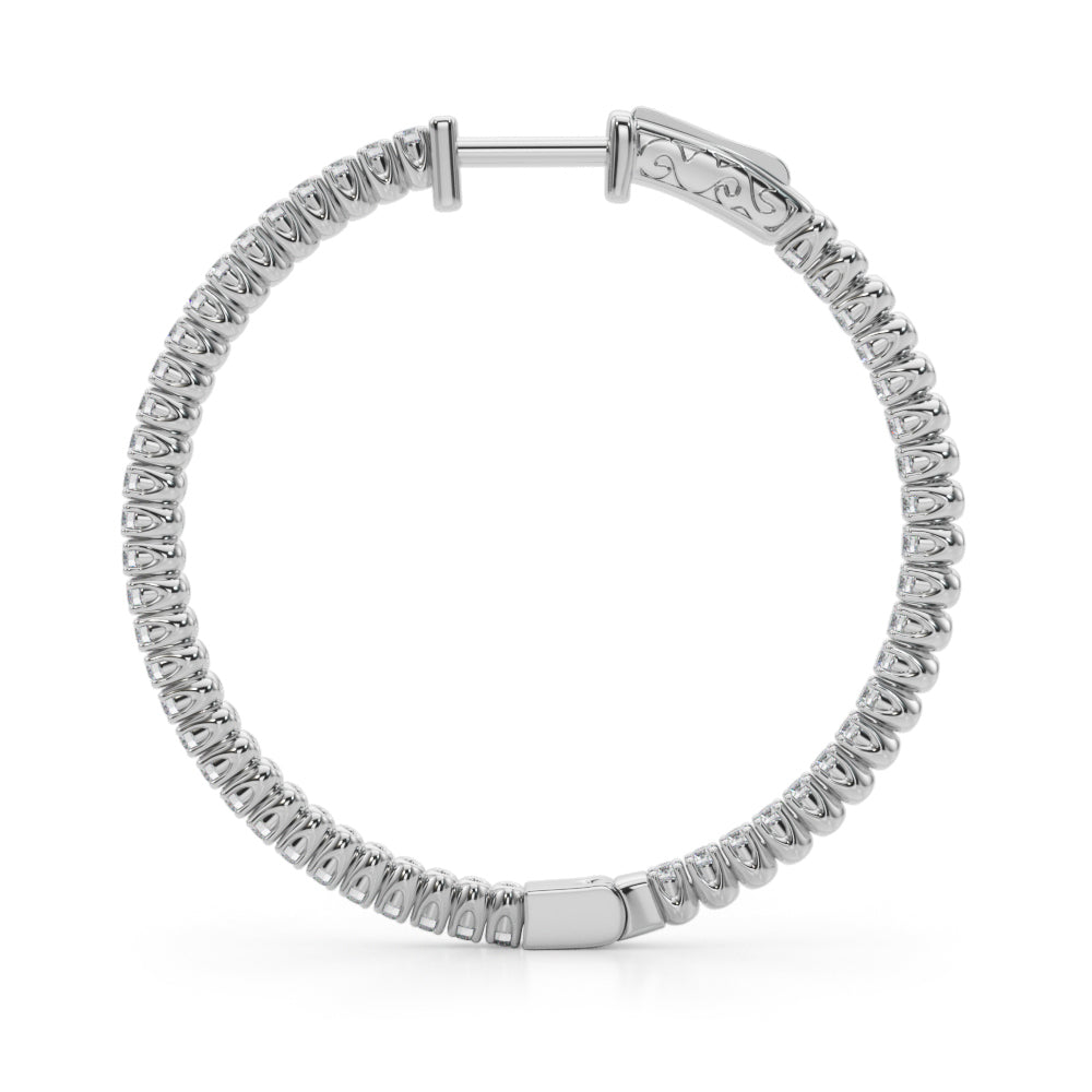 Classic Inside-Out Pavé Hoop Earrings (7196795568312)