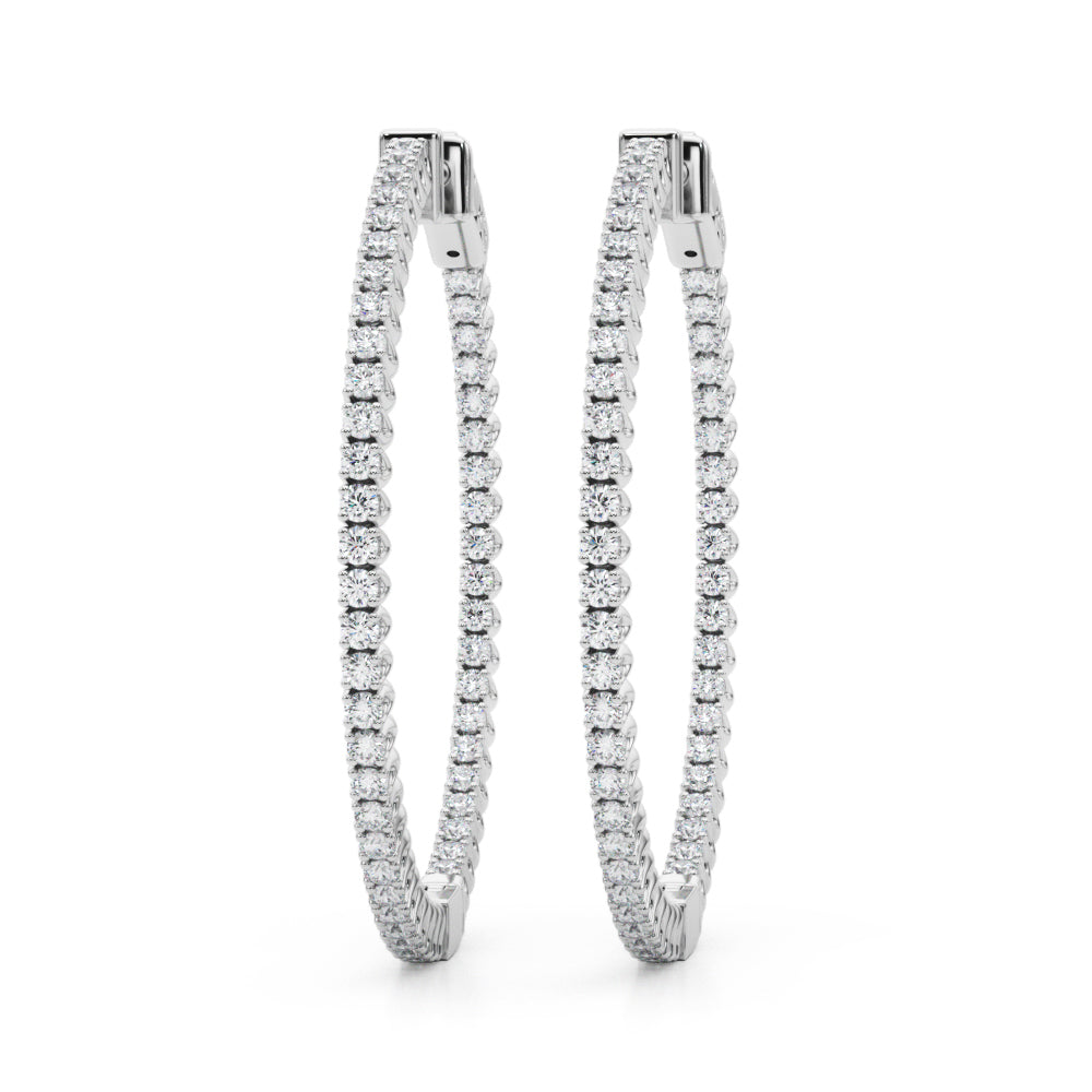 Classic Inside-Out Pavé Hoop Earrings (7196795568312)