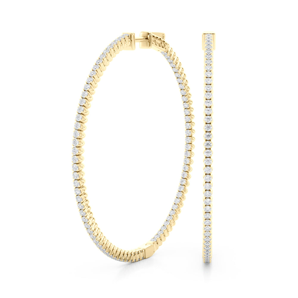 Classic Inside-Out Pavé Hoop Earrings (7196795568312)