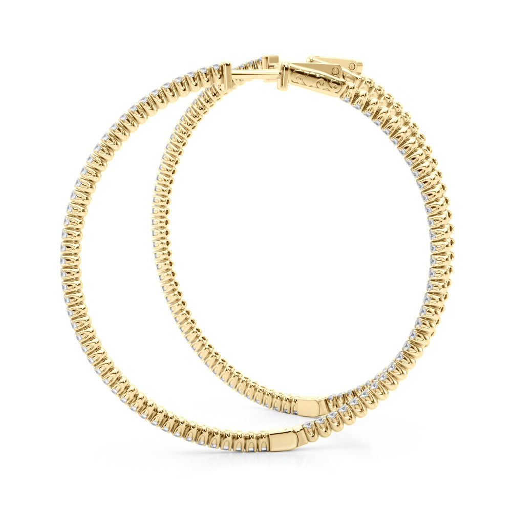 Classic Inside-Out Pavé Hoop Earrings (7196795568312)