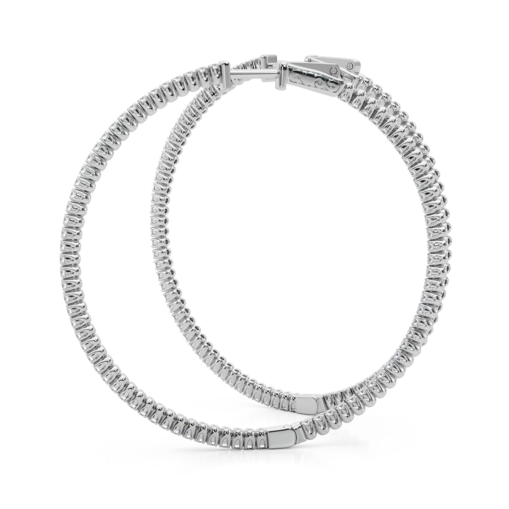 Classic Inside-Out Pavé Hoop Earrings (7196795568312)