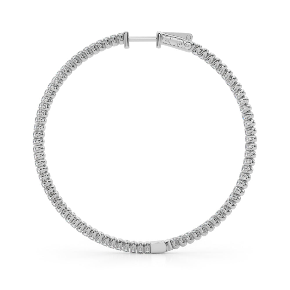 Classic Inside-Out Pavé Hoop Earrings (7196795568312)