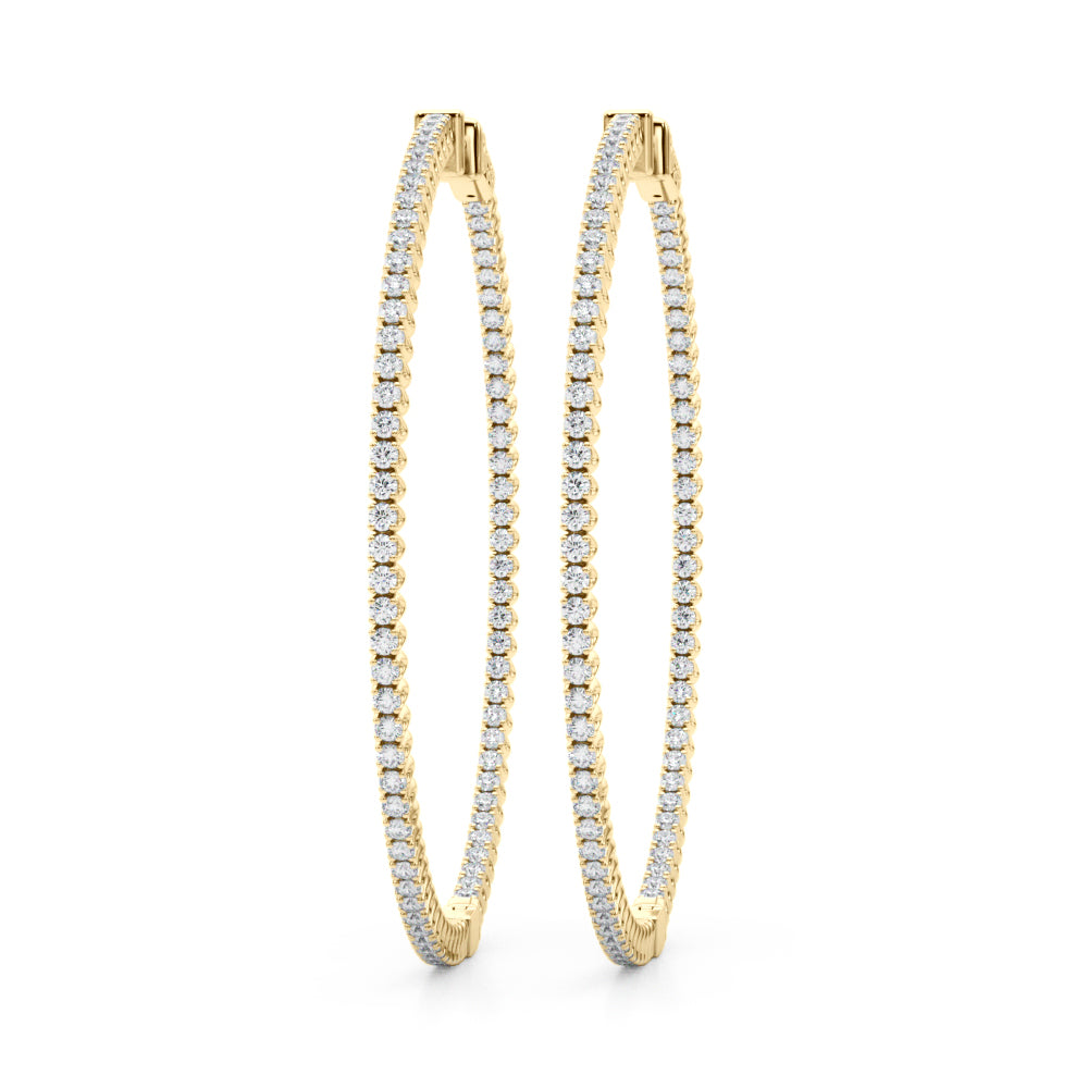 Classic Inside-Out Pavé Hoop Earrings (7196795568312)