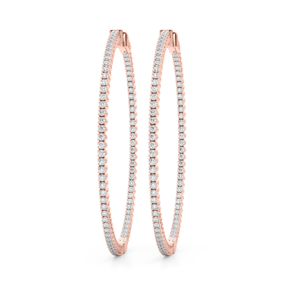 Classic Inside-Out Pavé Hoop Earrings (7196795568312)