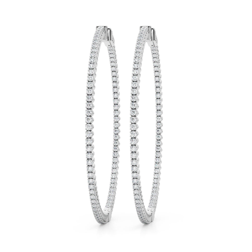 Classic Inside-Out Pavé Hoop Earrings (7196795568312)