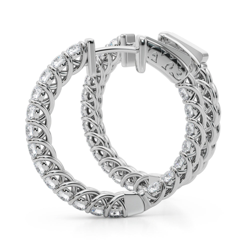 Inside Out Diamond Trellis Hoop Earrings (2.80 ct. tw.) (7196795404472)