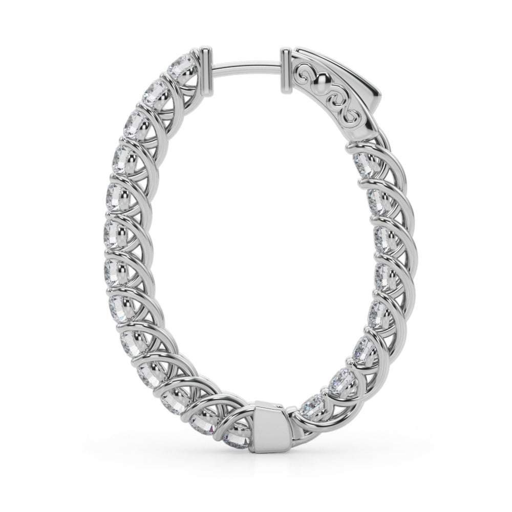 Elongated Inside Out Diamond Trellis Hoop Earrings (2.50 ct. tw.) (7196795470008)