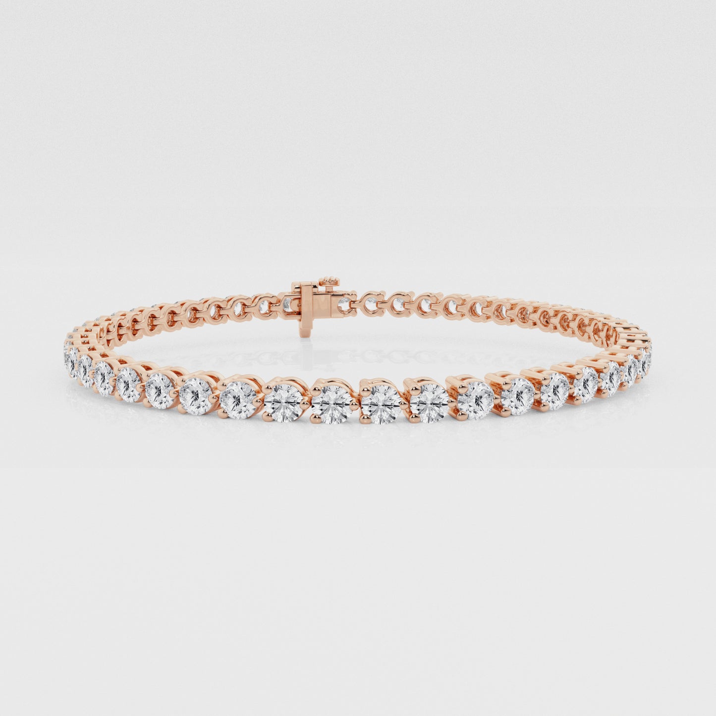 Three-Prong Lab Diamond Tennis Bracelet (7294197530808)