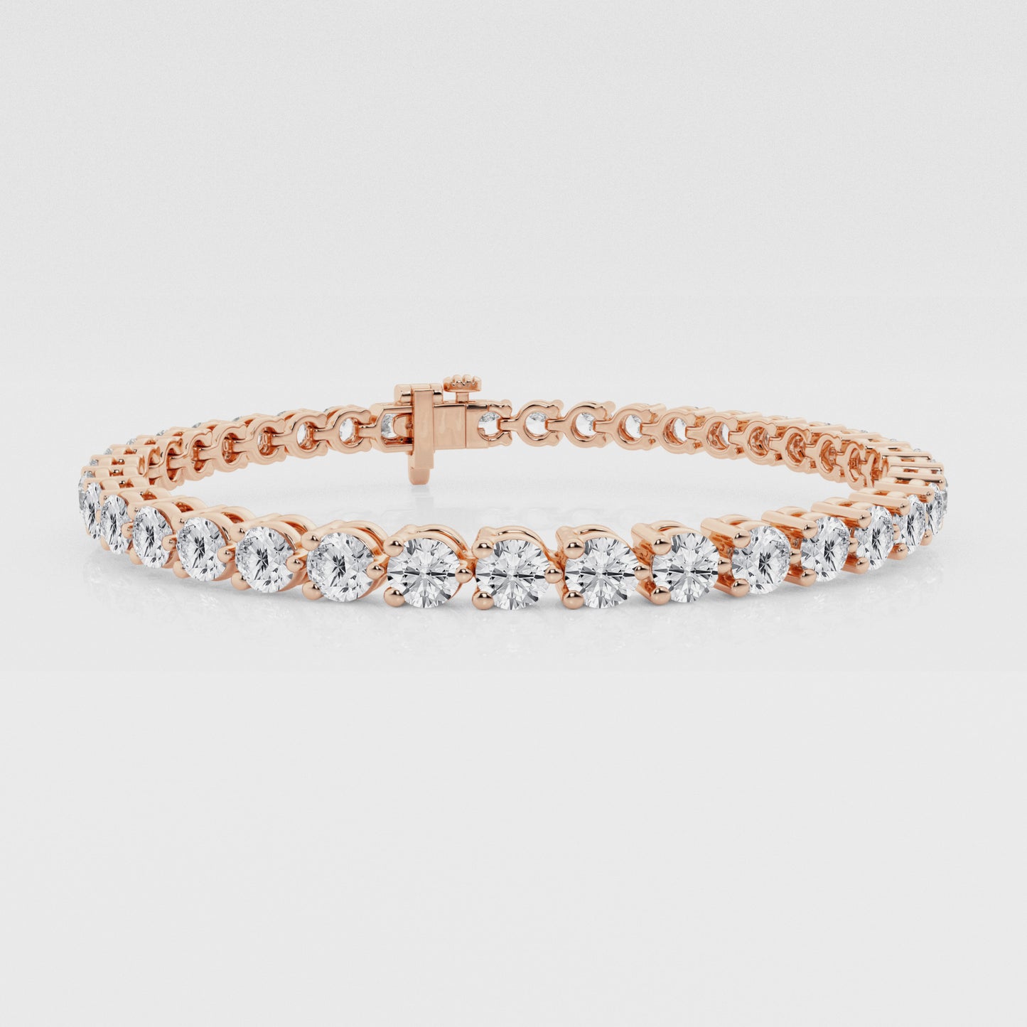 Three-Prong Lab Diamond Tennis Bracelet (7294197530808)