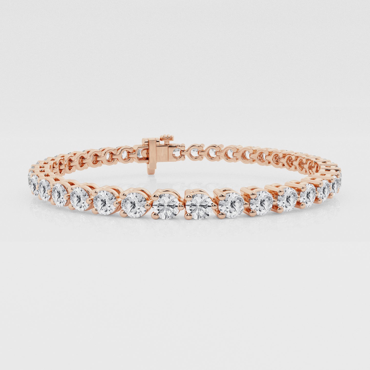 Three-Prong Lab Diamond Tennis Bracelet (7294197530808)