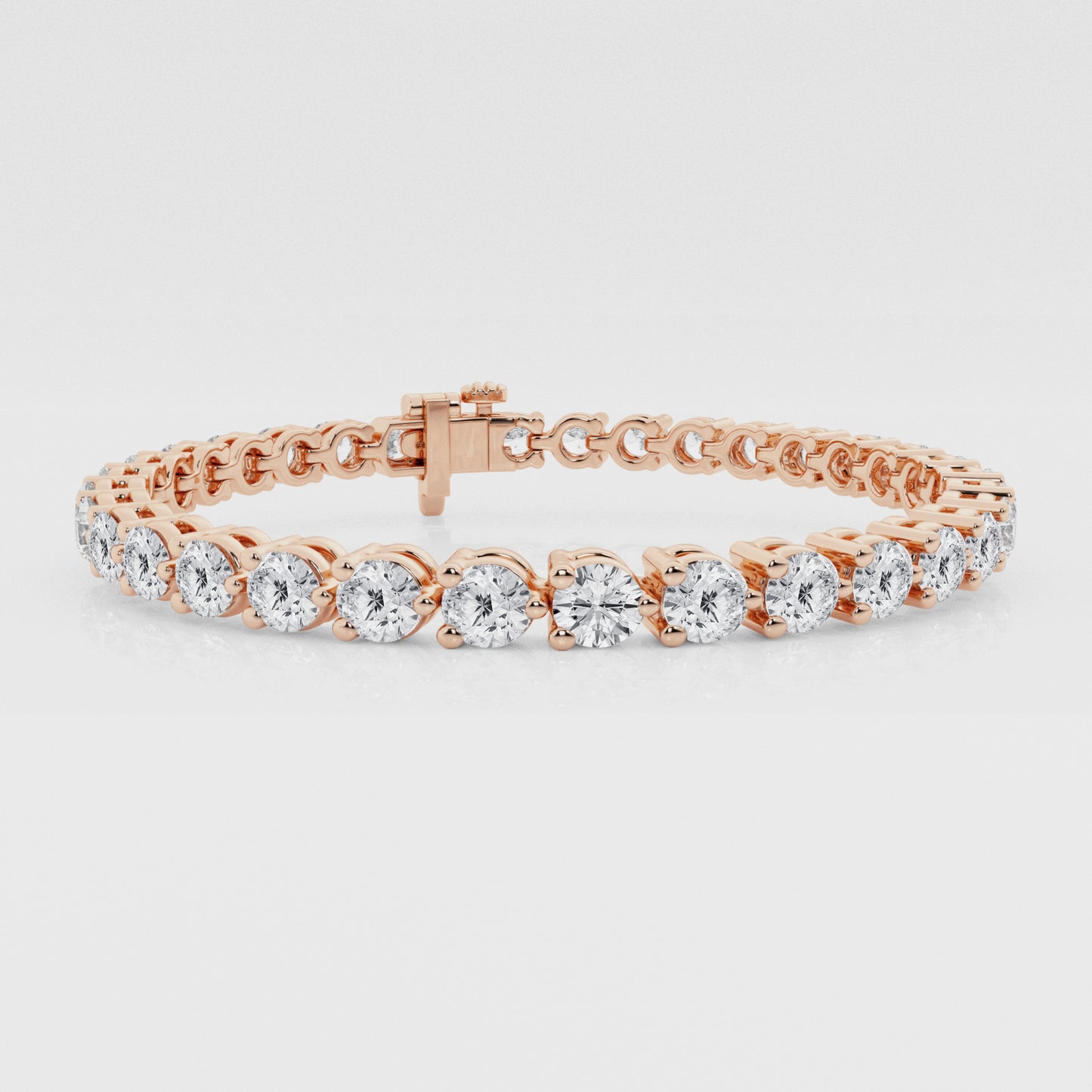 Three-Prong Lab Diamond Tennis Bracelet (7294197530808)