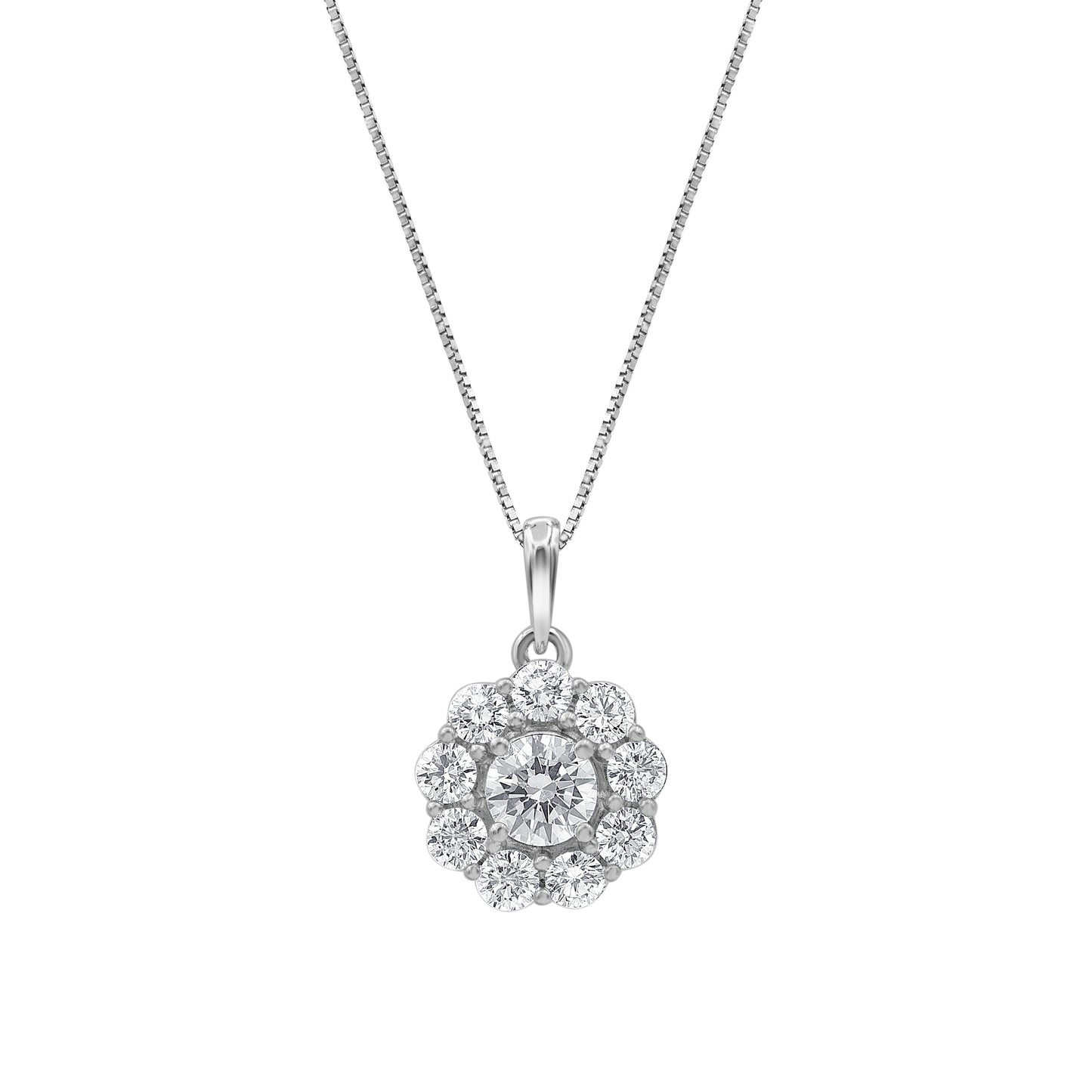 BF Halo Pendant 1.00ct tw (7242438738104)