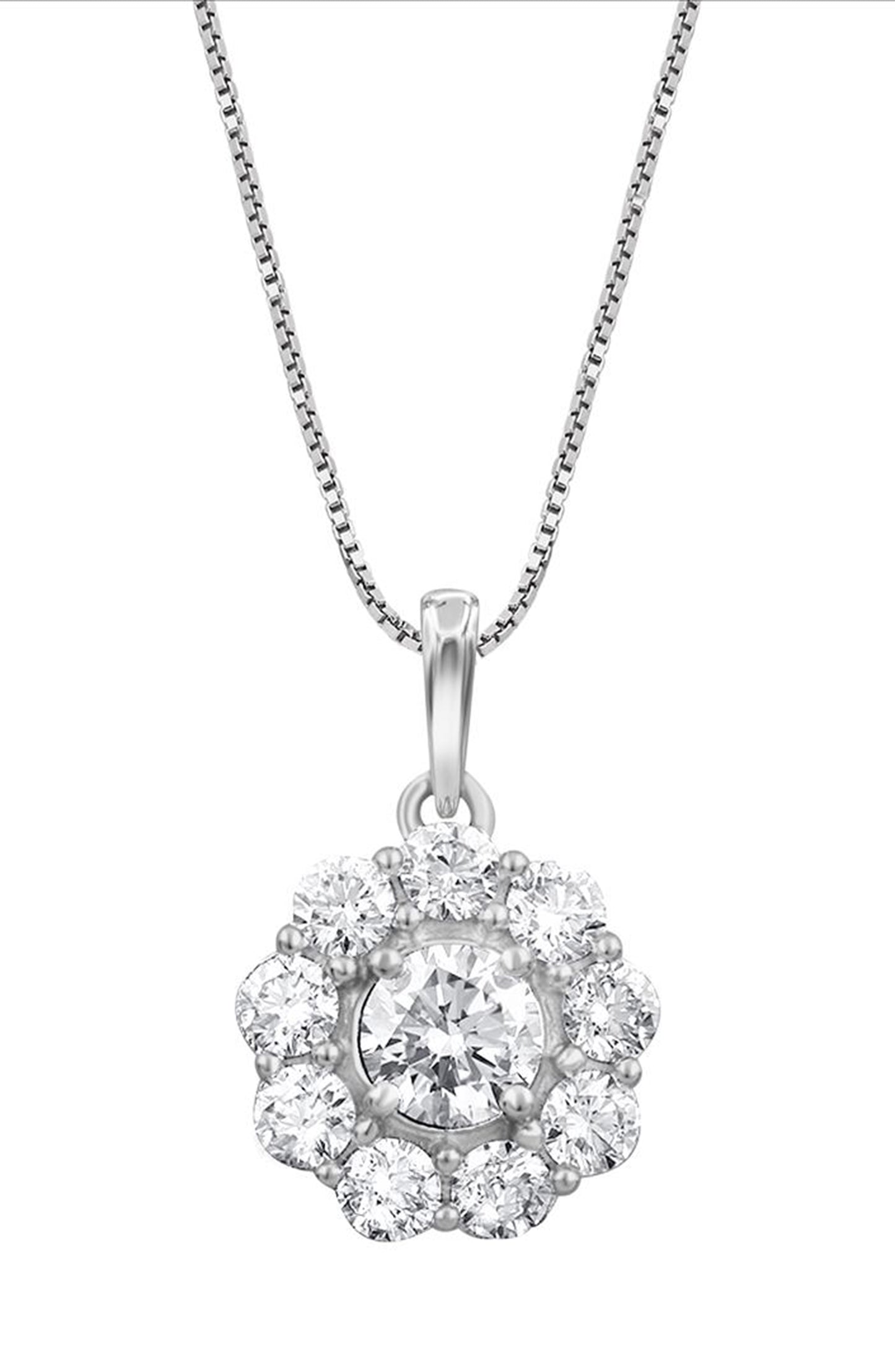 BF Halo Pendant 1.00ct tw (7242438738104)