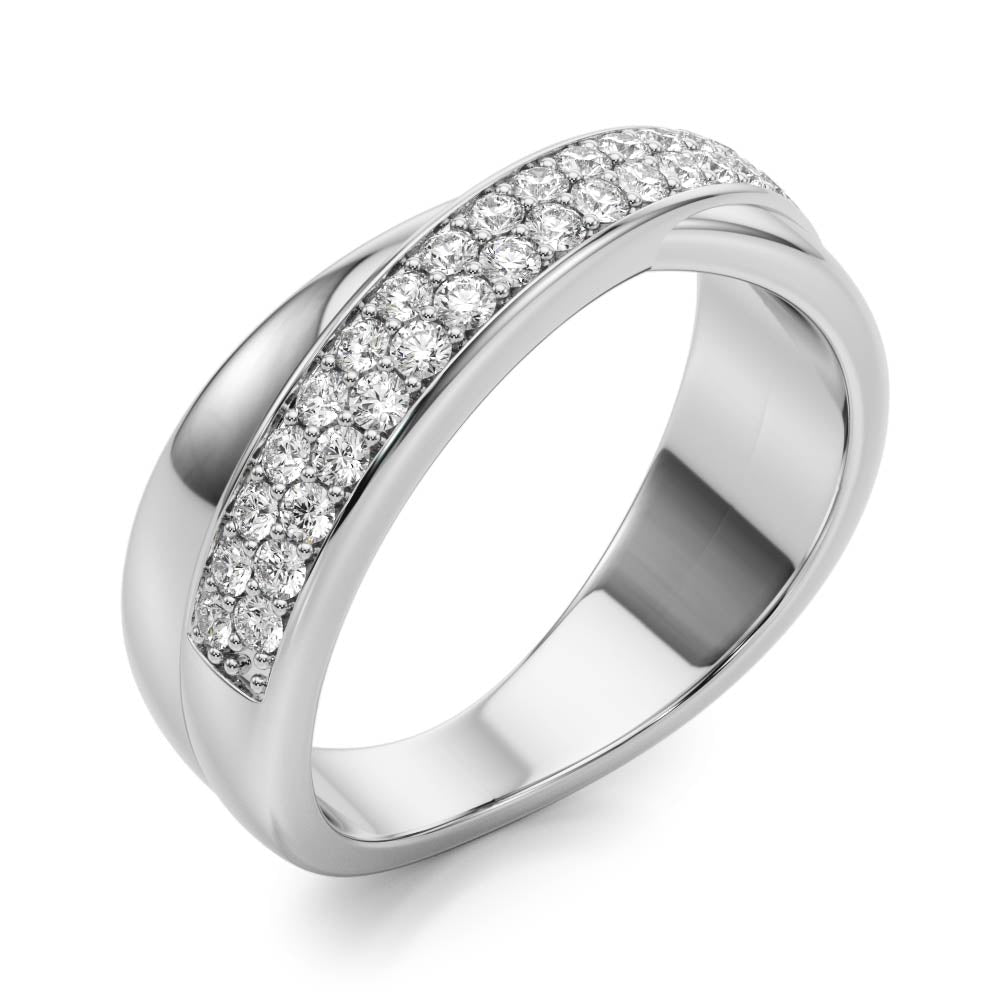 Semi Pave Lab Grown Diamond Band (7200328974520)