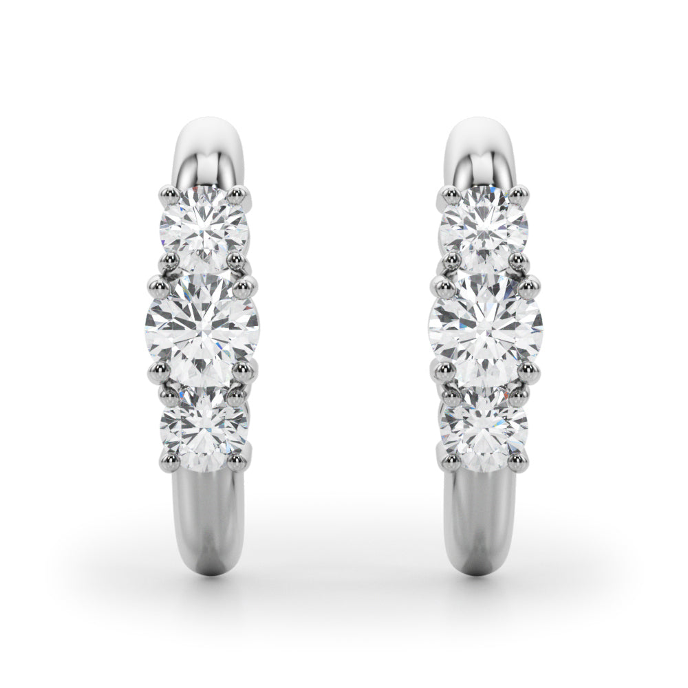 Trio Lab-grown Diamond Earrings (7201705492664)